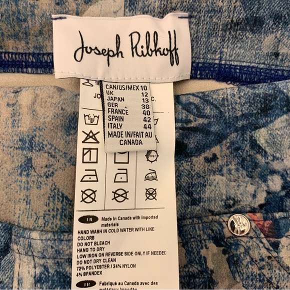 Joesph Ribkoff Amelia Pant Floral Heaven Print Sz 10 - Picture 6 of 10